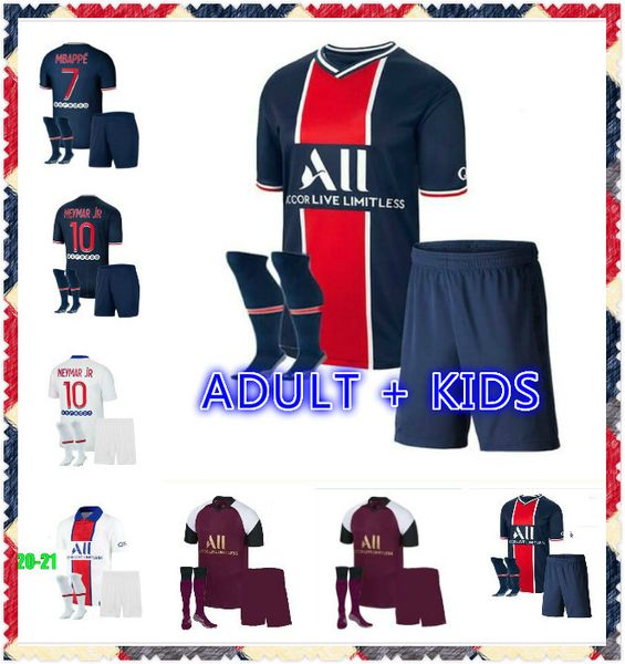 

2020 di maria soccer jersey kids kit socks verratti mbappe football jersey marquinhos di maria icardi shirt maillot de, Black