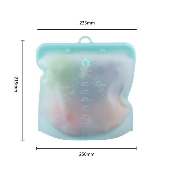 

sile food container bag 500ml 1000ml 1500ml reusable refrigerator food sealing bags wraps fridge food storage co qylqgk bwkf