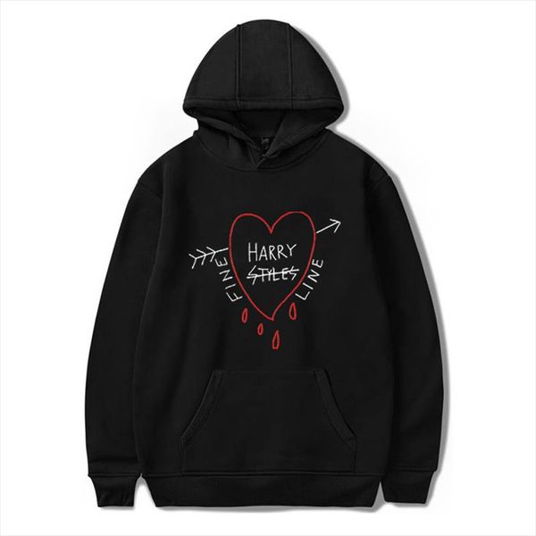 

harry styles hoodies women harajuku sweatshirt men oversized pullover polerone pink streetwear clothing bluza damska, Black