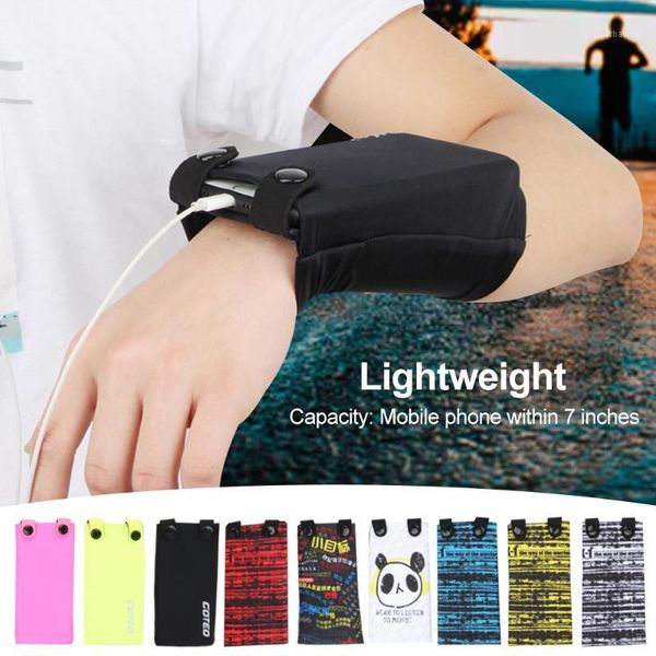 

outdoor bags jogging cycling gym sports wrist bag arm pack for mobile phone card key handbag running pouch1