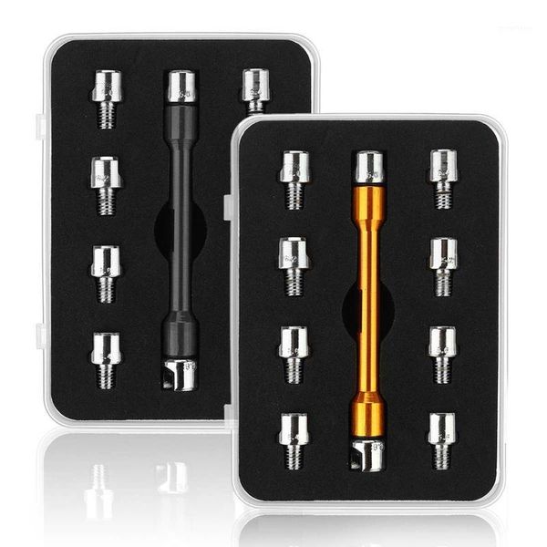 

motorcycle wheel spanner spoke wrench 93mm hardened tips set with box for motorbike wheel hand repair tool1