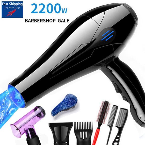 

electric hair brushes 2200w professional dryer 240vstrong power barber salon styling tools /cold air blow 5 levels of adjustment viaje