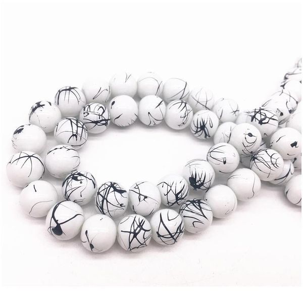 

wholesale 4/6/8/10mm czech glass beads loose spacer beads painted charm for jewellery making diy bracelet&neck qyldbv