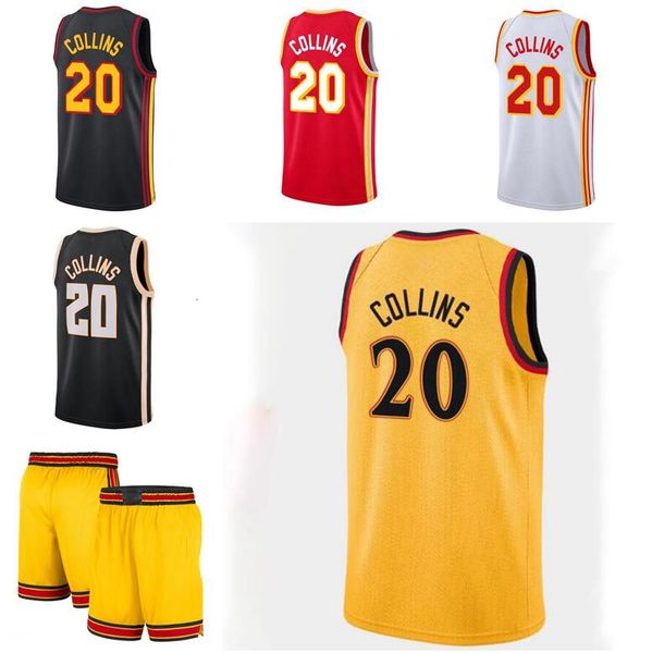 

basketball jerseys john collins #20 young jersey 2021-22 city jersey men youth s-xxl, Black;red