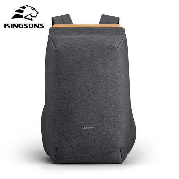 Sırt Çantaları Su Geçirmez Kingsons USB 15.6 '' Şarj Okul Çantası Anti-Hırsızlık Erkekler Ve Kadın Sırt Çantası Dizüstü Bilgisayar Seyahat için Mochila 202211