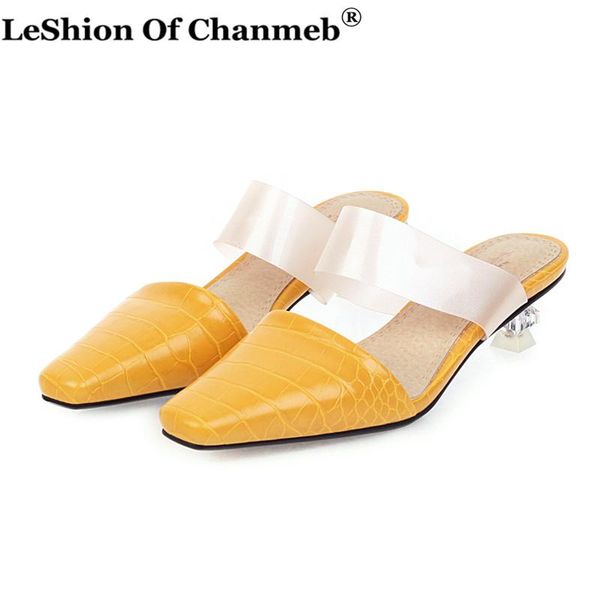 

2020 new women mules snake print pu leather women's ladies high heels clear heeled casual party wedding shoes zapatos de mujer, Black
