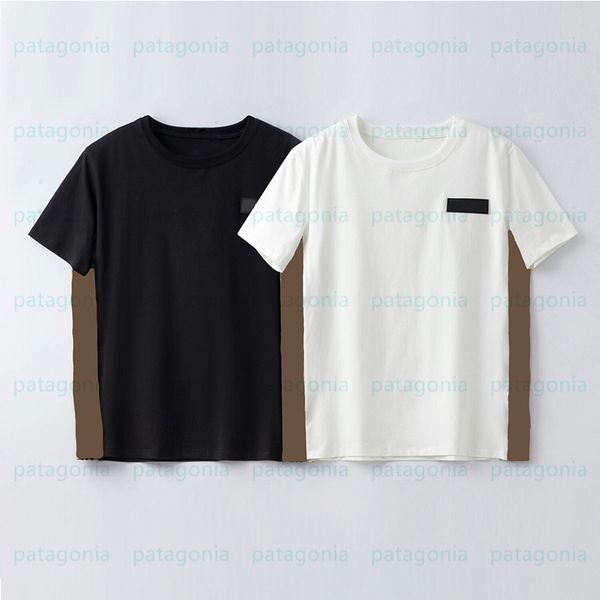Дизайнерские мужские клетки напечатанные футболки мужские круглые шеи с коротким рукавом топы мужчины женщины черные белые повседневные тройники размером S-2XL