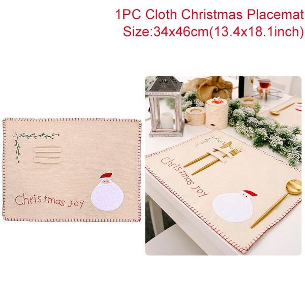 

fengrise 42x32cm олени рождество placemat с рождеством декор для дома cristmas украшения navidad 2020 с новым годом 2021 bbyxmg
