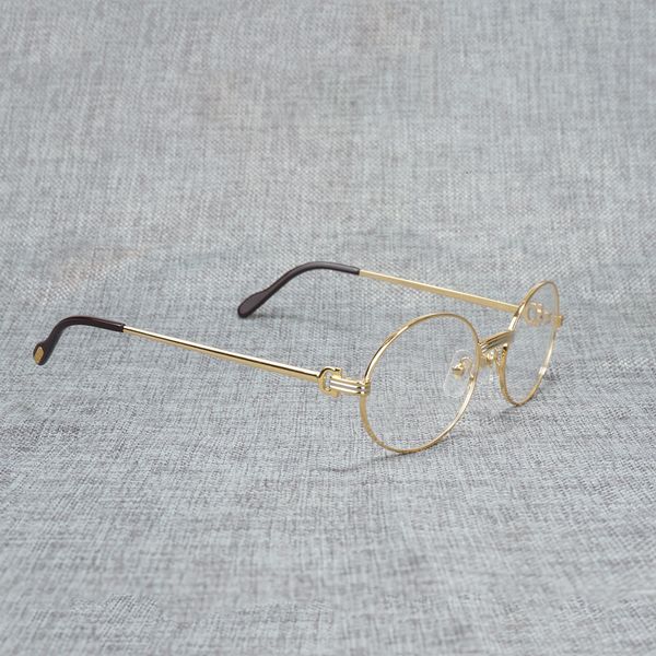 

2021 new vintage round sunglasses metal frame sun retro shades men goggles driving clear glasses for reading eyewear 008 ag4u, White;black