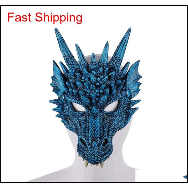 

fierce dragon mask dinosaur skull all face head masks festival dance party cosplay costume halloween pa qylmjt dh_seller2010, Silver