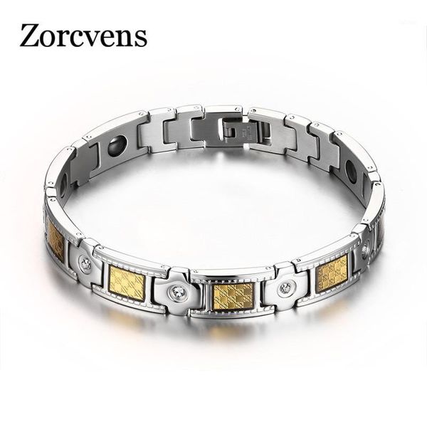 

modyle 2020 new cool anti-fatigue bracelets&bangles for men jewelry selling multi fuction health men bracelets jewelry1, Golden;silver