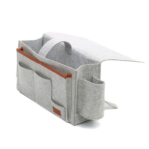 

towel fabric terry or felt new mobile phone remote control storage bag felt bedroom travel bedside storage bag m180055, Blue;pink