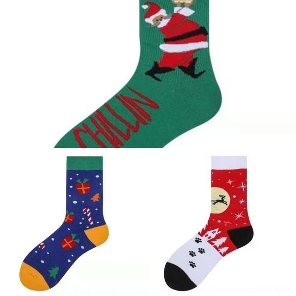 

skdfa chengge business christmas brand fashion personalized tube creative medium and medium christmas socks 20196 socks socks cm2rx, Black