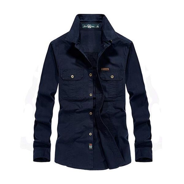 

2021 new casual shirts sleeve long shirt-branded clothes dressed as army plus size -4xl male d5yg, White