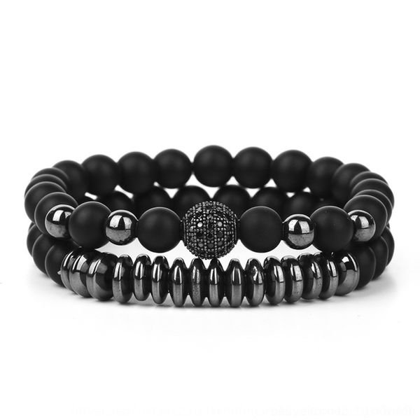 

gey34 8mm natural stone set accessoriesaccessorieswith zircon jewelry thread selling copper elastic 8mm natural stone bracelet bracelet s, Golden;silver