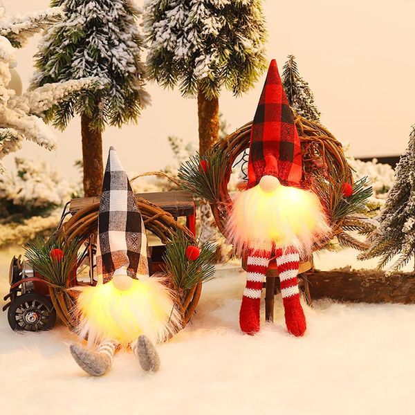 

doll pendant with led light merry decor for home 2020 christmas tree ornaments noel xmas gifts new year 2021