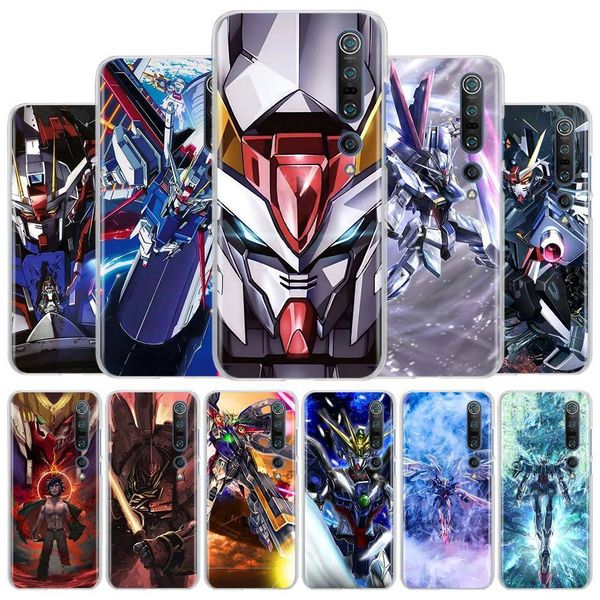 

phone case for xiaomi mi 9 9t cc9 cc9e note 10 lite poco x2 f2 m2 pro x3 nfc cover gundam wing seed shell capa