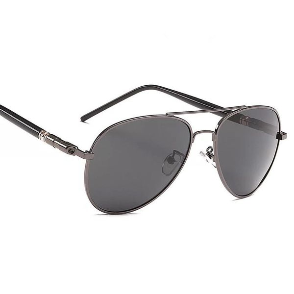 

1pc aviation metail frame quality oversized spring leg alloy men sunglasses polarized design driver goggles sun glasses driving