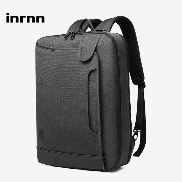 

inrnn men's multifunction backpack 15.6inch lapcomputer backpacks male waterproof travel bag business shoulder bag mochila
