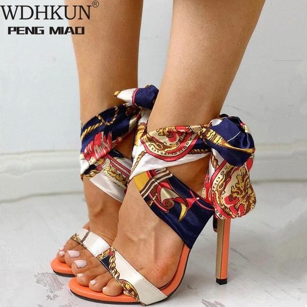 

2021 new women elegant ribbon high heels summer luxury pumps lady shoes party wedding peep toe heels gladiator rome sandals #wd2d, Black