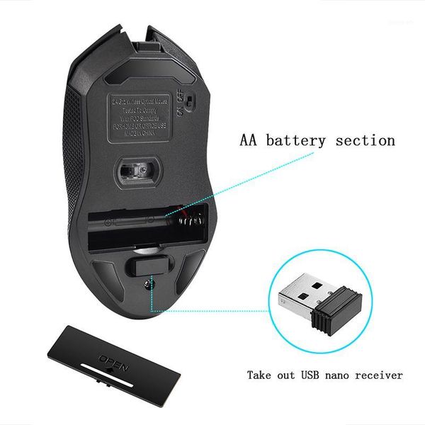

mice g821 wireless optical gaming mouse 2.4g mini ergonomic jr deals1