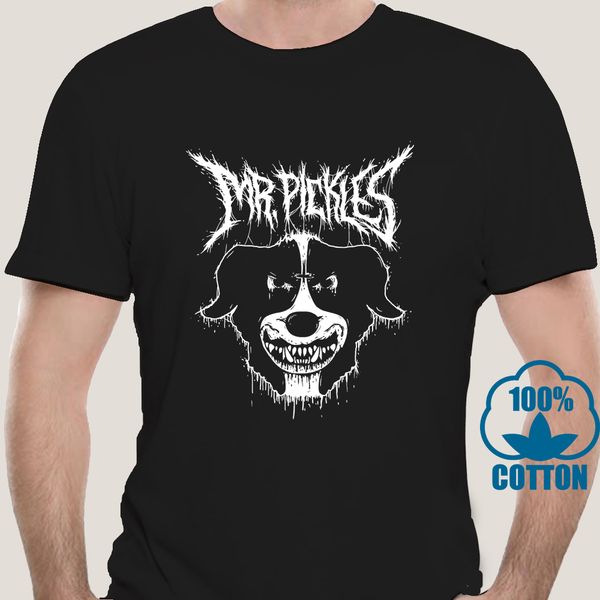 

4085a mr pickles dog death metal official black t-shirt new (2e2 sport hooded sweatshirt hoodie