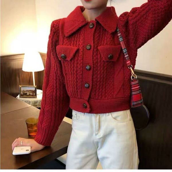 

2021 new feminino outono camisola curta de l ozm7, White;black