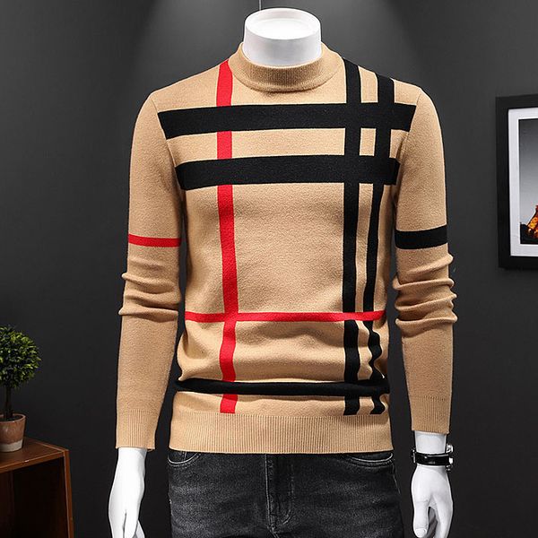 

men's sweater coat sweatshirt jumpers crew neck pullover long sleeve printing knitted mens cashmere sweaters large size -4xl, White;black