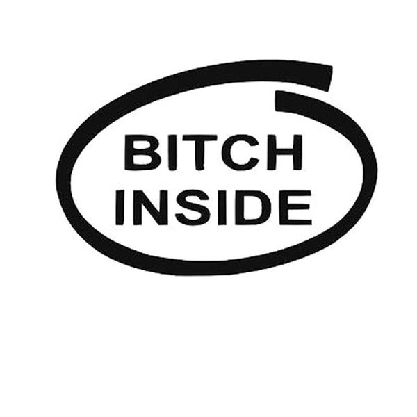 

15.5x10.4cm bitch inside humor car-styling vinyl decal car sticker s8-0741