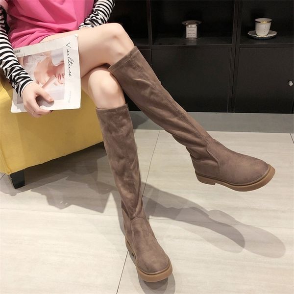 

new women over the knee shoes winter models snow women, Black