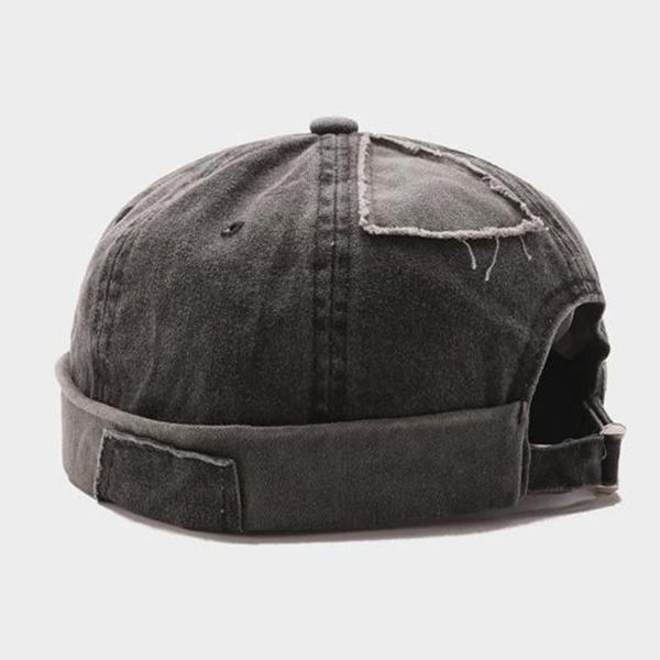 

beanies vintage hip hop men hat washed cotton retro skullcap adjustable brimless landlord breathable beanie sailor cap1