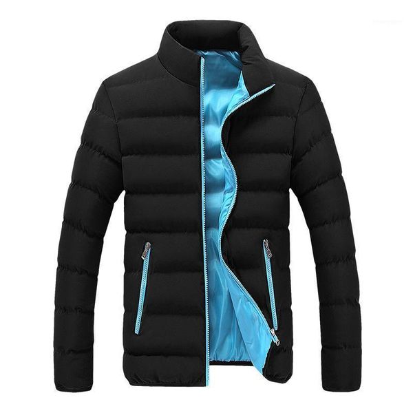 

men's down & parkas winter jacket men 2021 fashion casual men's warm slim fit close-fitting thick clothing 4xl1, Black