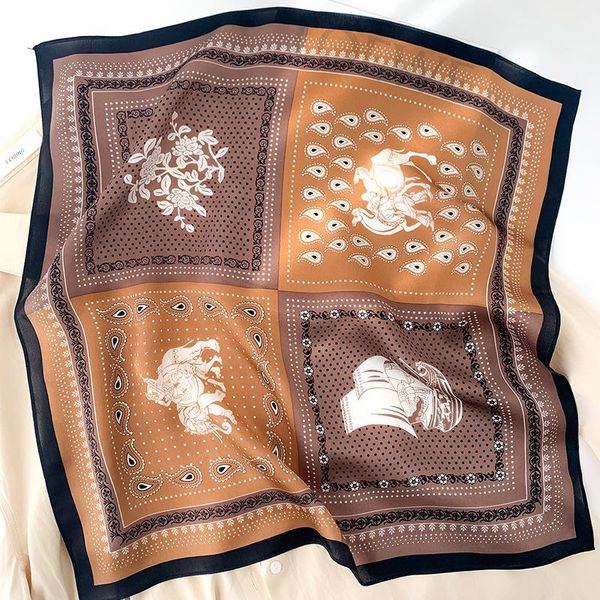 

роскошные пленки шеи шарф женские 100 шелковые квадратные шарвы для волос аксессуары для волос оручает follard lady scekerchief bandana bbyh, Blue;gray