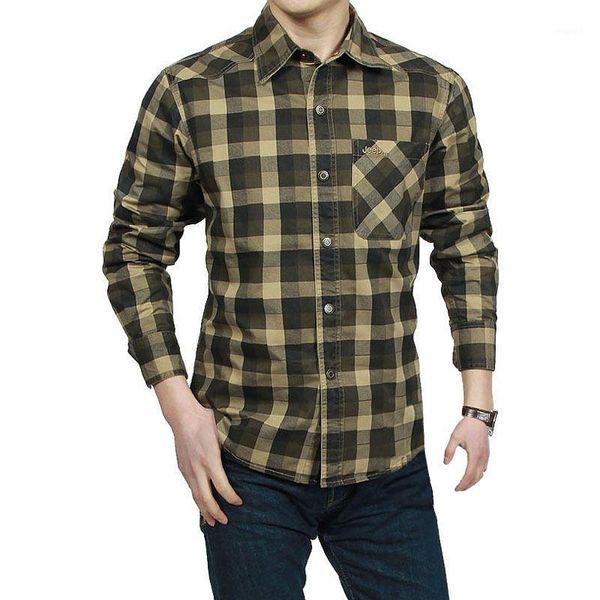 

men shirts long sleeve regular fit cotton plaid man shirt casual shirt for men work shirts mens clothing army green1, White;black