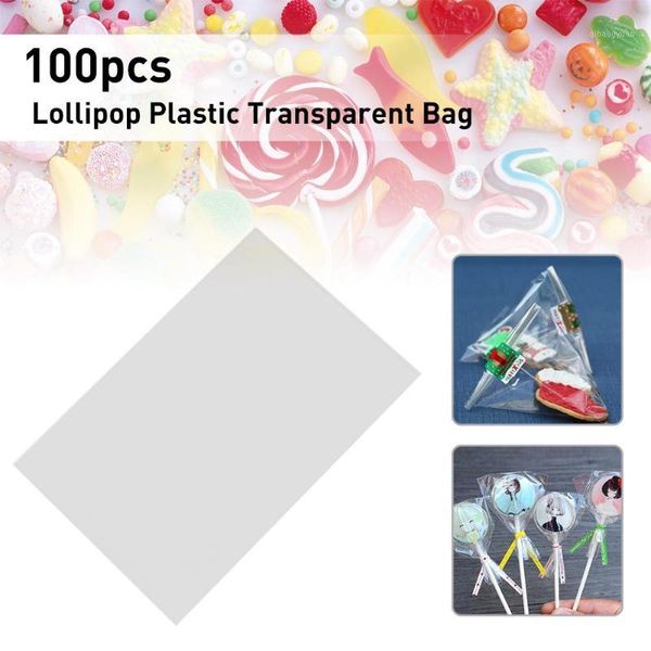

party tool 100pcs / christmas bag cake lollipop opp bag baking chocolate set plastic transparent1