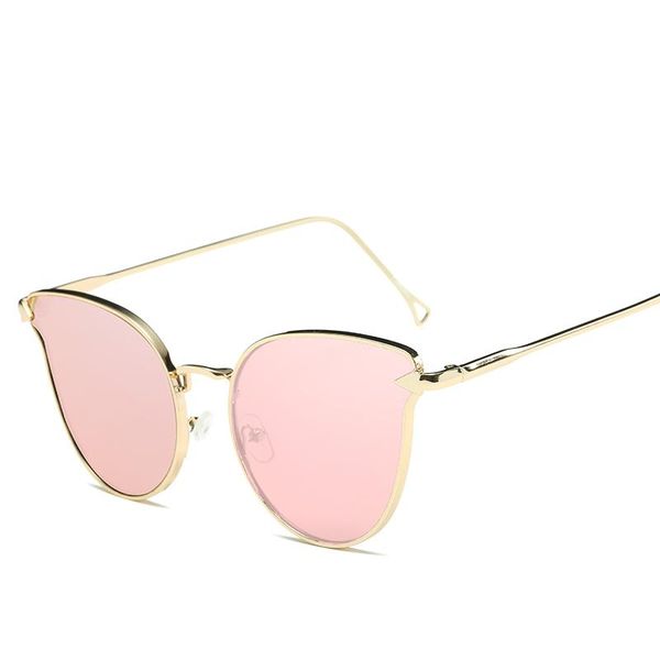 

sunglasses stylish cat's eye women of the 90s vintage design masters metal frame women's uv400, White;black