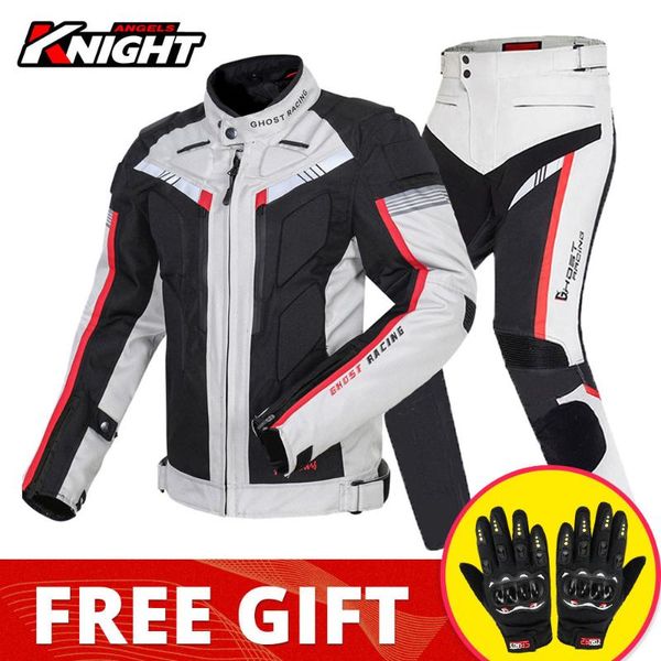 

waterproof motorcycle jacket+pants off-road racing motocross riding jacket suit men windproof touring moto coat protective gear