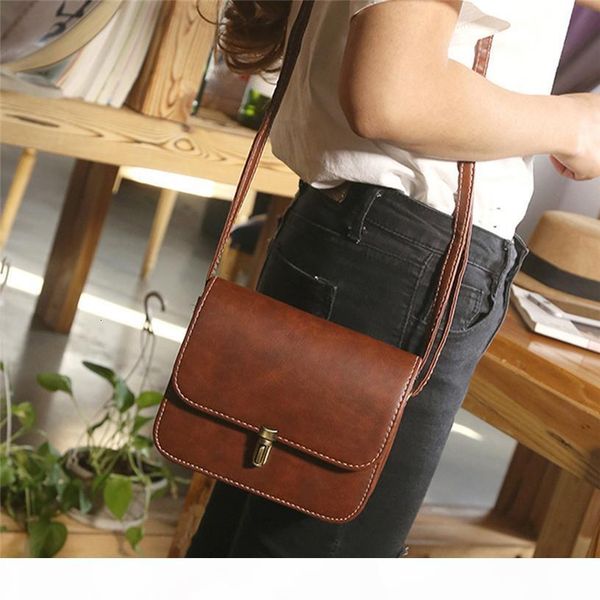 

women shoulder lady leather satchel handbag tote messenger cross body handbags korea style small square bags a25