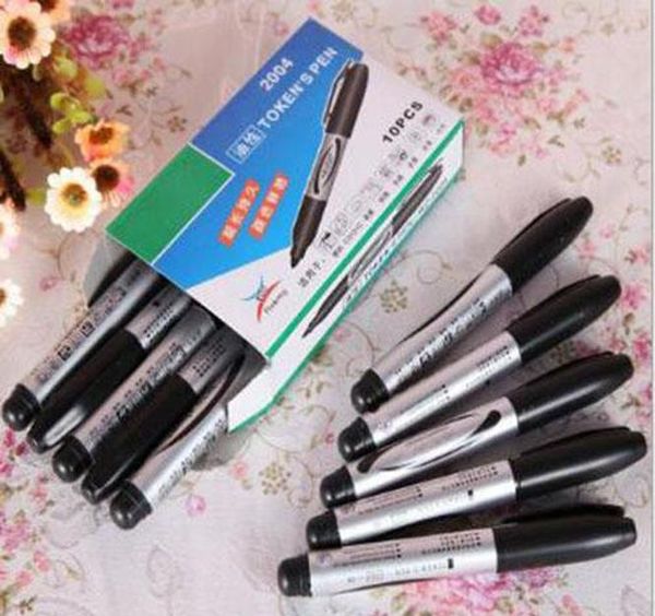 

waterproof black permanent oil-based paint marker pen for wood plastic whiteboard glass office school supplies st jllgjl mx_home