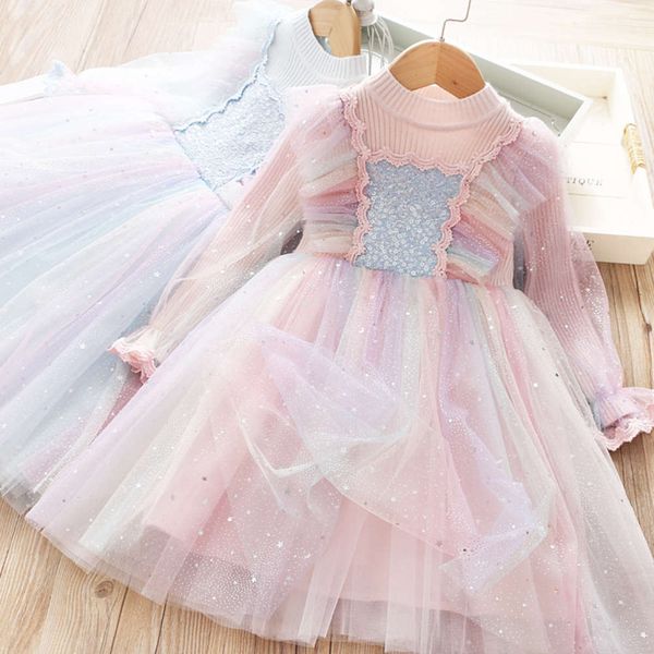 

and winter autumn children's colorful wool skirt 2020 new girls' gilded screen princs drs 982, Red;yellow