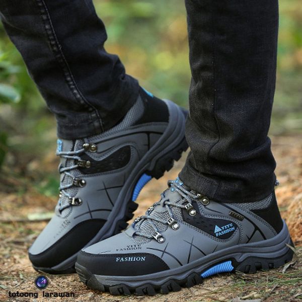 

outdoor hiking sneakers martin boots motorcycle retro style men's shoes 07, Black