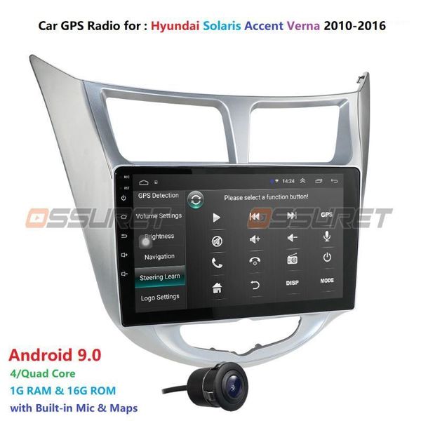 

player 9"2din android 9 car dvd for solaris accent verna 2010-2021 radio gps navigation wifi mp5 no 2 din dvd1