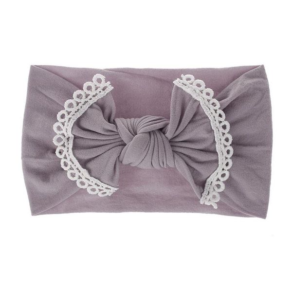 

summer new cute bows girls headband soft nylon elastic newborn baby headbands girl hair band turban kids hair accessories wmtzry rimmer, Slivery;white