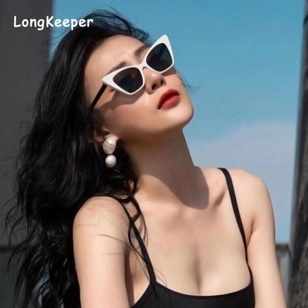 

sunglasses ins fashion oversized women brand designer square cat eye sun glasses men 2021 female black green shades eyewear, White;black
