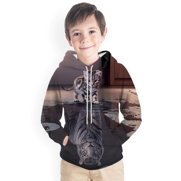 

fresh 3d hoodies, men's and women's autumn hat sweatshirts, Black