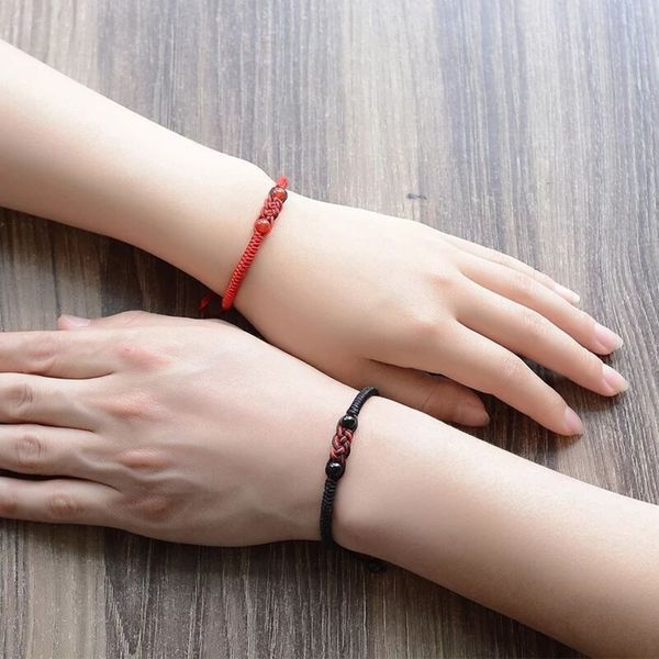 

concentric knothand woven natural agatecouple string the red rope bracelet of bracelet braceletagate braceletbenmingnian for men and women o, Golden;silver