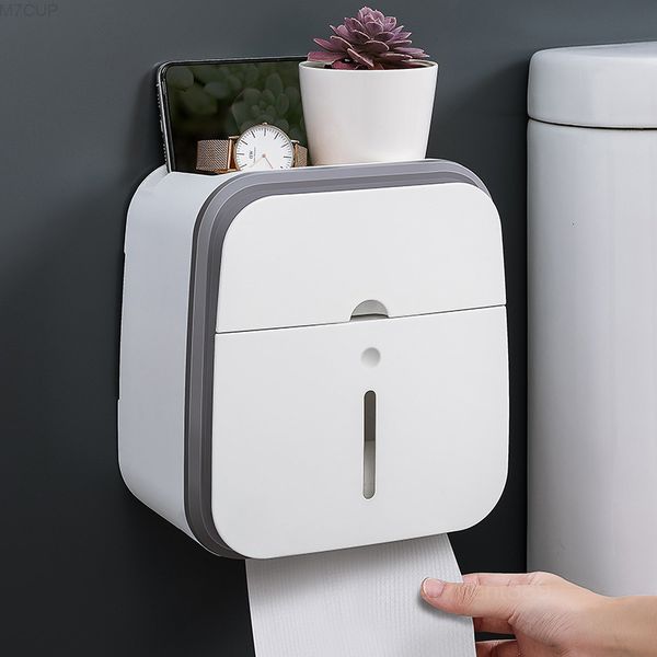 

toilet paper shelf wall mounted suction box non punching creative waterproof tissue holder