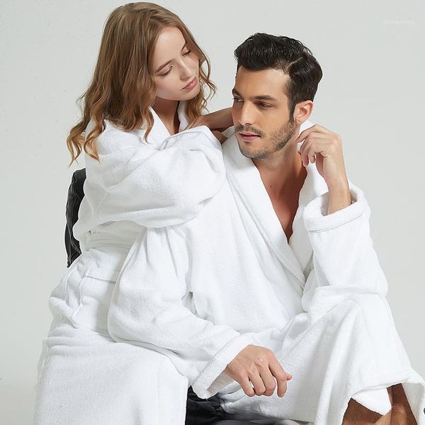 

bathrobe men winter thick warm long men's robe soft towel fleece kimono bath robe femme dressing gown bridesmaid robes bride1, Black;brown