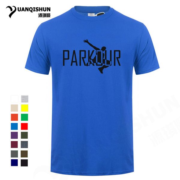 

sport parkour printed men t-shirt 2018 new fashion short sleeve o neck cotton tee brand t shirt funny male clothing