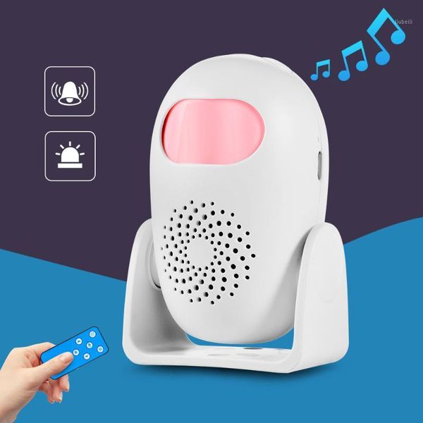 

fuers home security alarm pir motion detector welcome wireless doorbell alarm system 11 languages with remote controller1